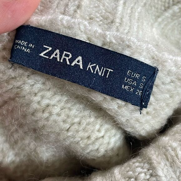 ZARA KNIT SWEATER 7% ALPACA - Picture 10 of 10
